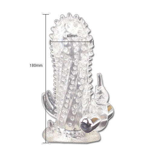 Baile - Gaine à Pénis à Picots Vibrant Brave Man - Transparent