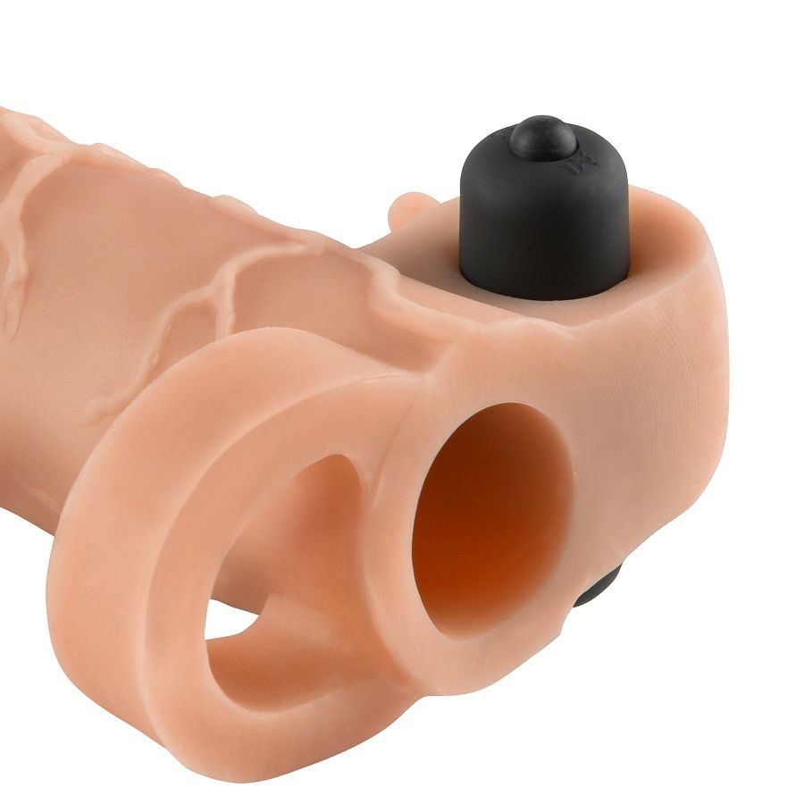 Fantasy X-Tensions - Extension de pénis Vibrant Real Feel 2 - Beige