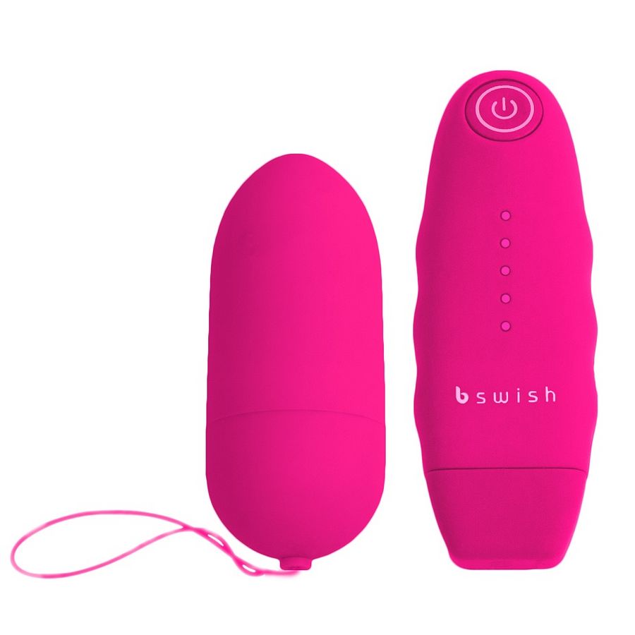 B Swish - Stimulateur Bullet avec télécommande Bnaughty Classic Unleashed - Rose