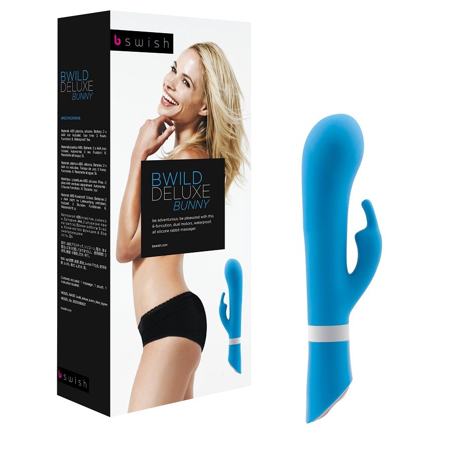 Bswish Mini Vibromasseur Rabbit Bwild Deluxe Bunny Bleu