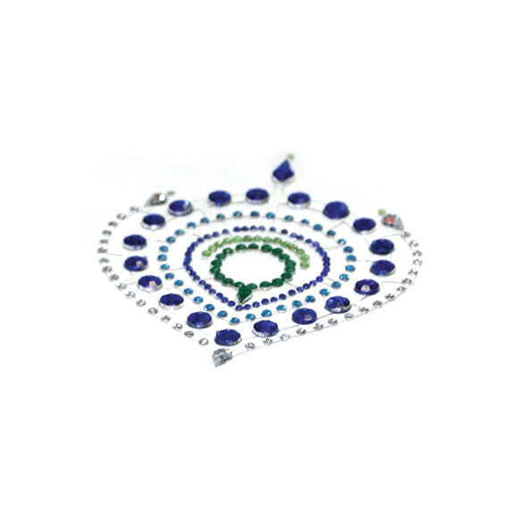 Bijoux Indiscrets Cache Seins Flamboyant Bleu & Vert