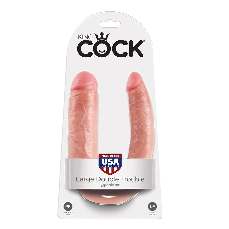 King Cock Double Dong réaliste 17,8 cm