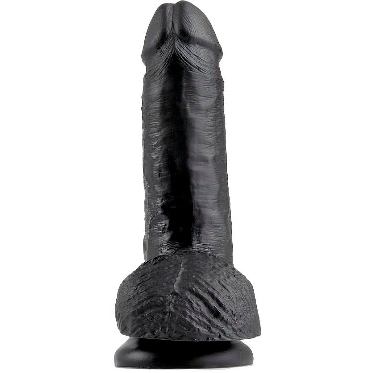 King Cock - Godemichet Ventouse Ultraréaliste Noir / 17,8 cm