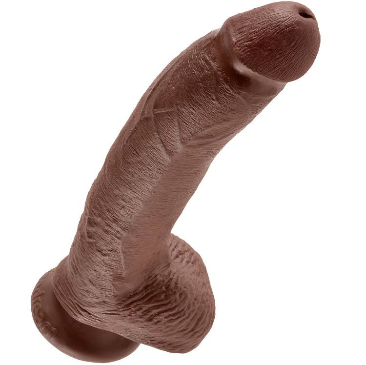 King Cock - Gode Ventouse Ultraréaliste XL Couleur Marron / 22,9 cm