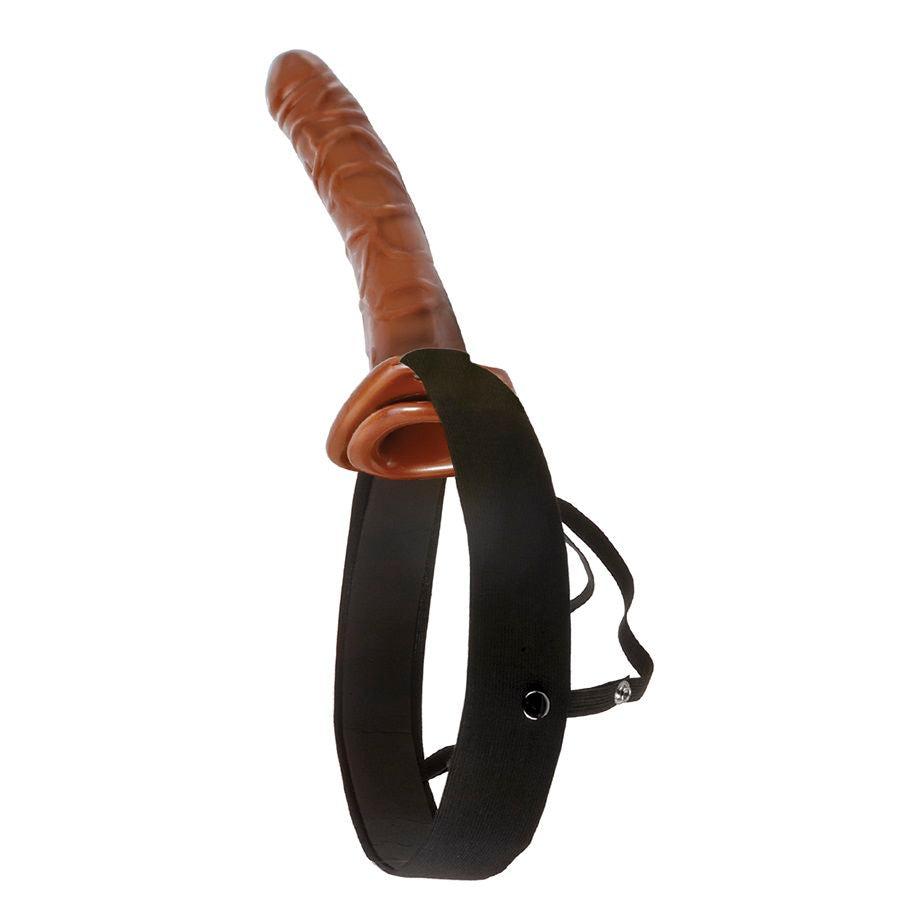Fetish Fantasy - Gode Ceinture Creux Marron / 25 cm