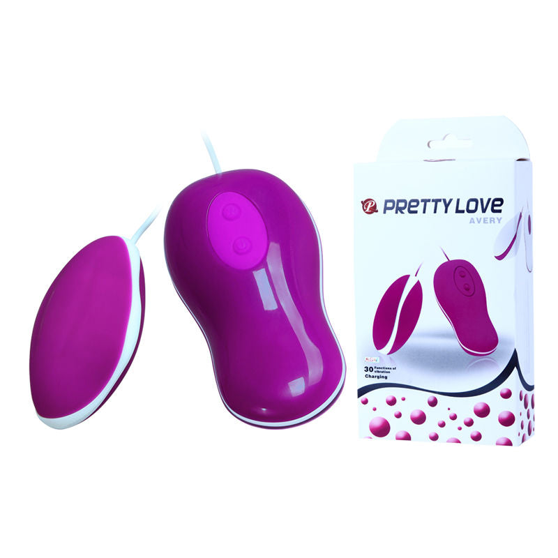Pretty love - flirtation oeuf vibrant avec télécommande avery