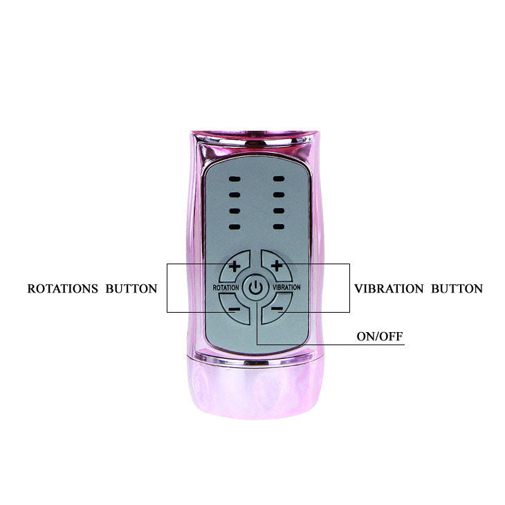 Baile Vibro rabbit avec billes rotatives Throbbing Butterfly Rose