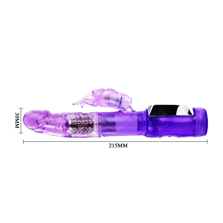 Baile Vibro rabbit avec billes rotatives Passion Baron Violet