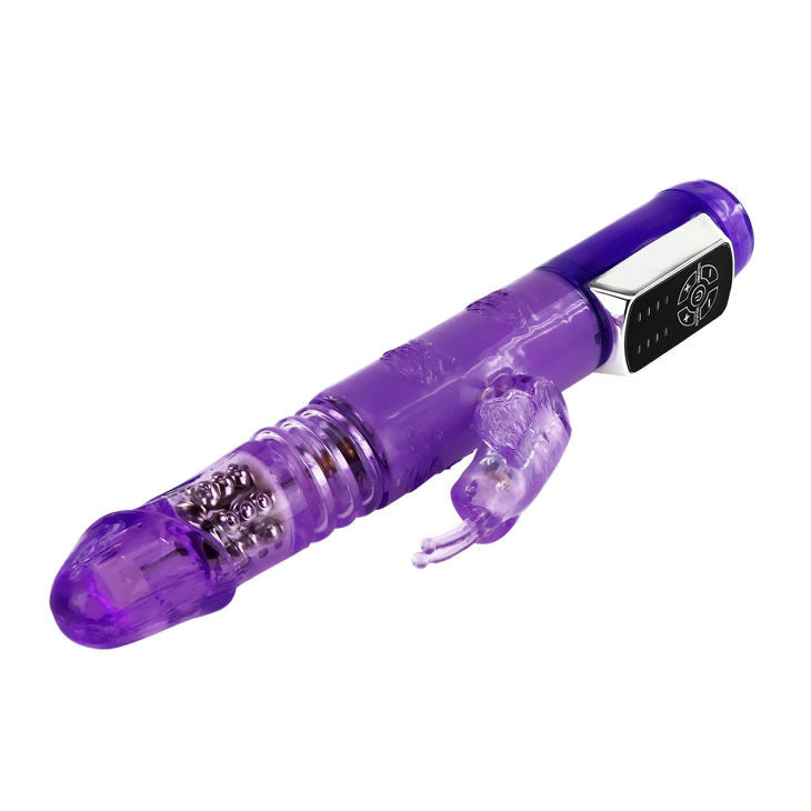 Baile Vibro rabbit avec billes rotatives Butterfly Prince Violet