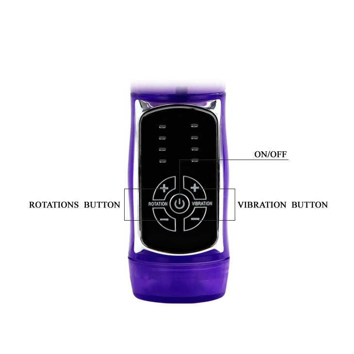 Baile Vibro rabbit avec billes rotatives Butterfly Prince Violet