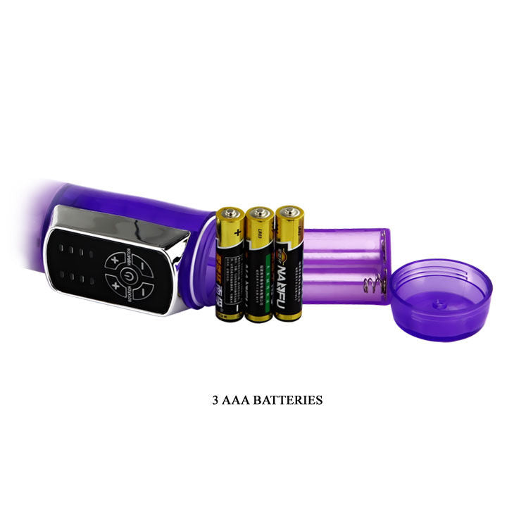 Baile Vibro rabbit avec billes rotatives Butterfly Prince Violet