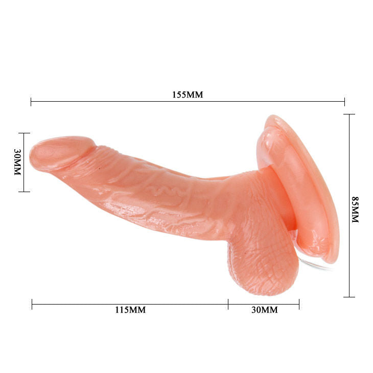 Baile - Gode Rotatif Réaliste avec Ventouse Super Rota Dong - 15 cm