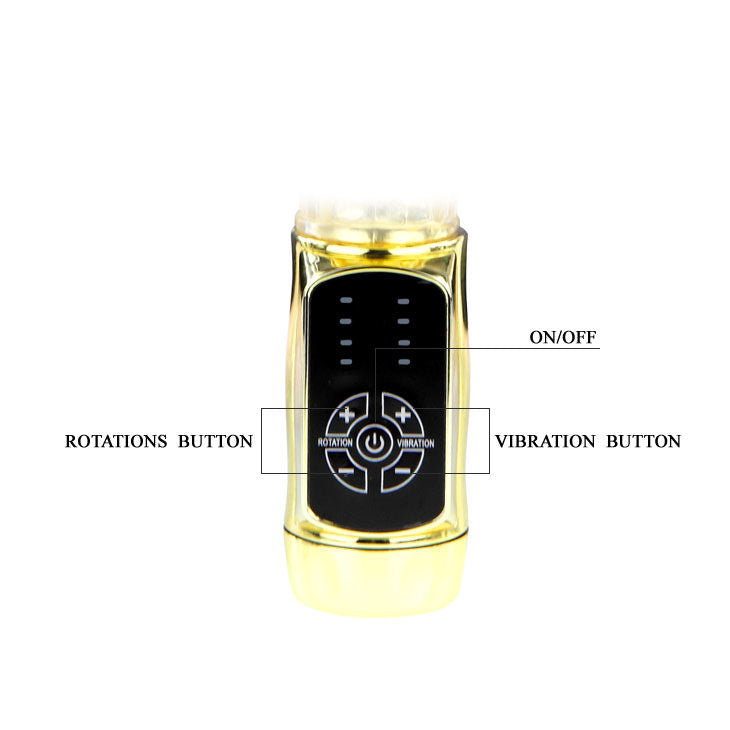 Baile Vibro rabbit avec billes rotatives Gold Prince Or