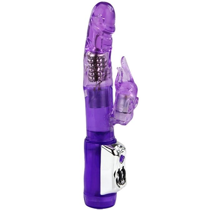 Baile Vibro rabbit avec billes rotatives Super Sex Rabbi Violet