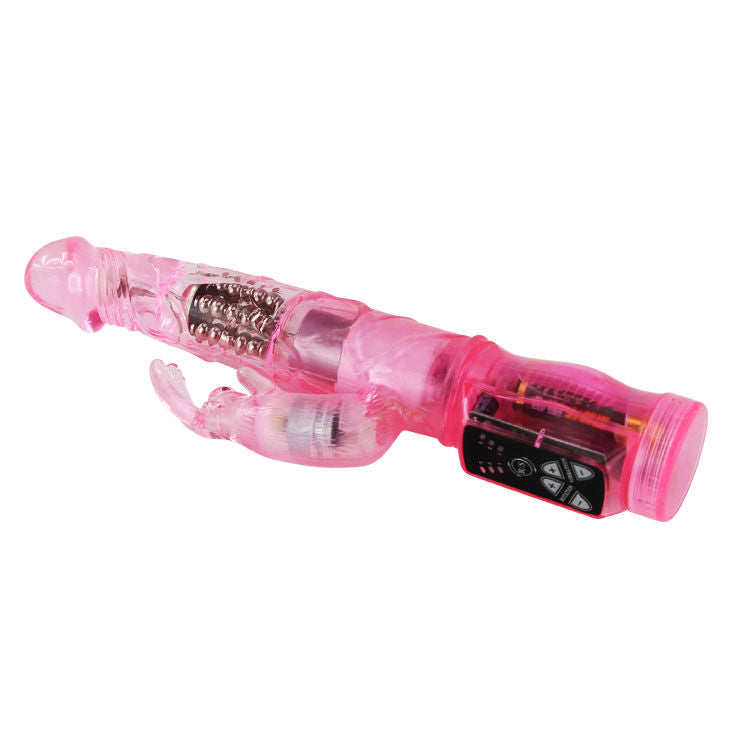 Baile - mini rotateur lapin rose avec superstimulateur
