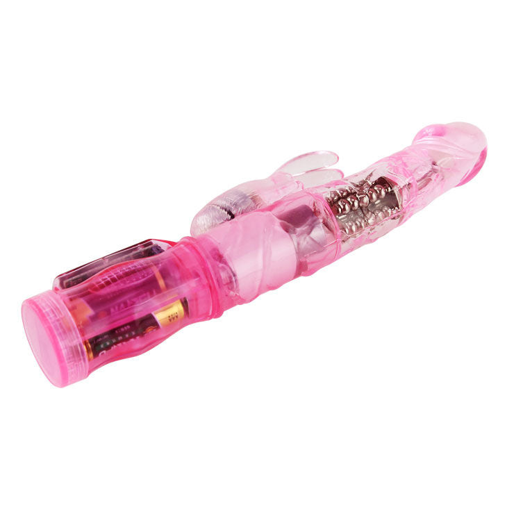 Baile - mini rotateur lapin rose avec superstimulateur
