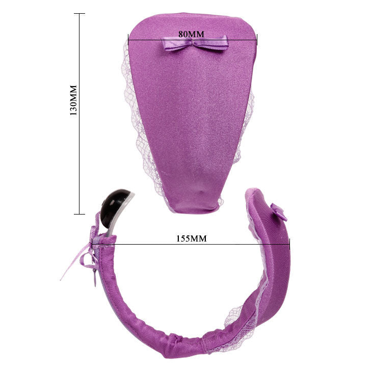 Baile - string avec vibrateur avec télécommande lilas