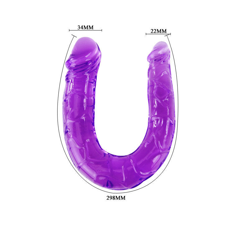 Baile Double Gode Flexible Violet