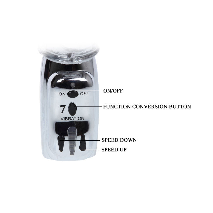 Baile - rotateur transparent missile amour 26.5 cm