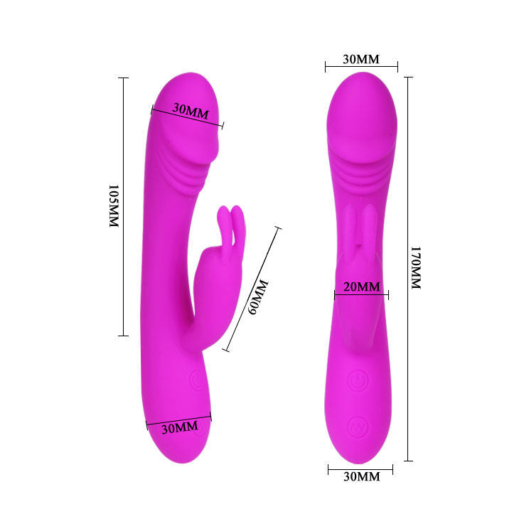 Pretty love - smart vibrateur avec lapin 30 modes chasseur