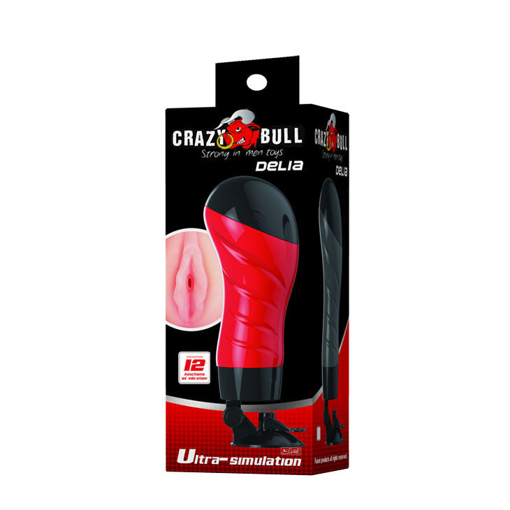 Crazy Bull – Masturbateur Automatique en Forme de Vagin avec Ventouse - Flora