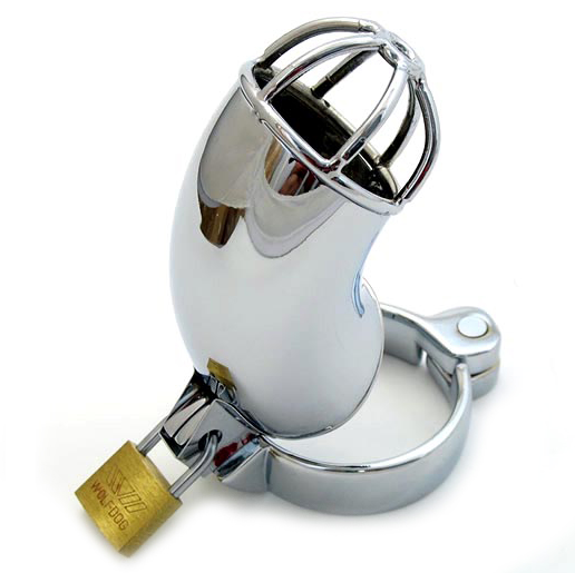 Metal Hard – Cage de chasteté pénis en acier avec cadenas