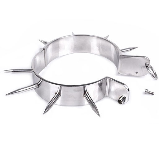 Metal hard - collier desclave bdsm avec pointes