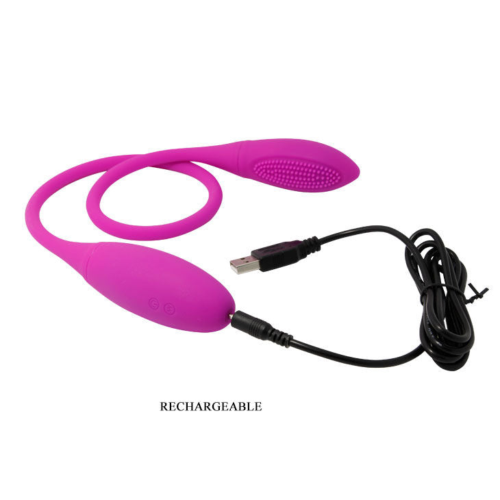 Vibromasseur Double Snaky Deluxe 7 Vitesses - Pretty Love