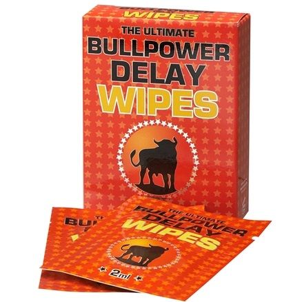 Cobeco Pharma – Lingettes retardantes pour homme Bull Power – 6 pièces