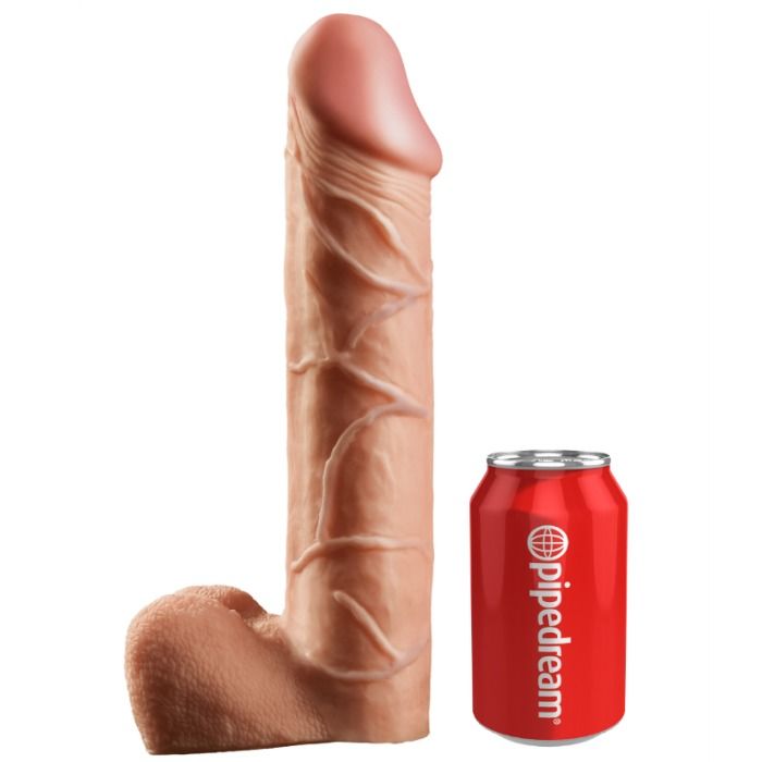 King cock - systeme de suspension creuses 30,5 cm avec sangles - chair