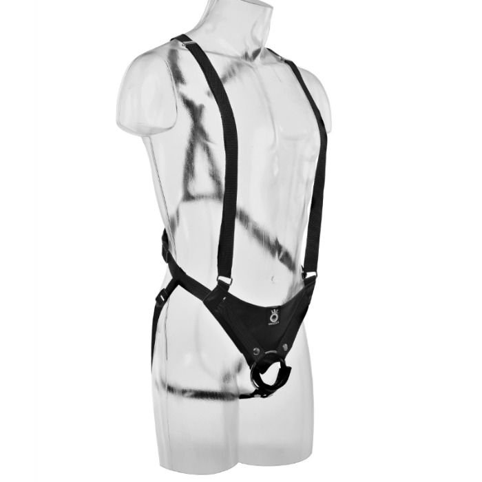 King cock - systeme de suspension creuses 30,5 cm avec sangles - chair