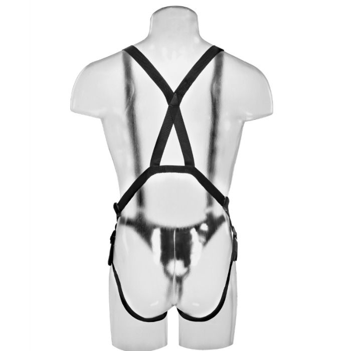 King cock - systeme de suspension creuses 30,5 cm avec sangles - chair