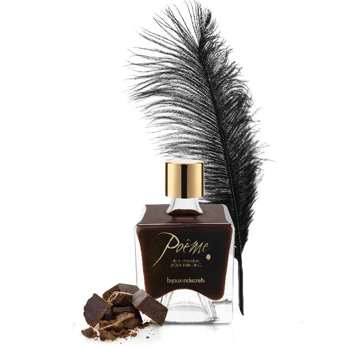 Bijoux Indiscrets - Peinture comestible chocolat Noir Poême - 50 gr