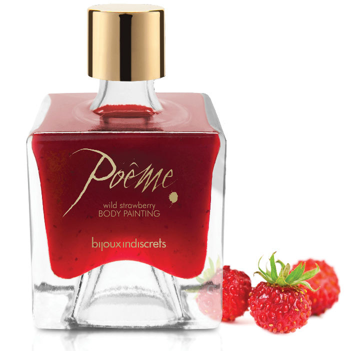 Bijoux Indiscrets - Peinture comestible Fraise sauvage Poême- 50 gr