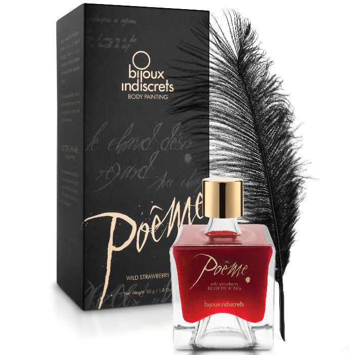Bijoux Indiscrets - Peinture comestible Fraise sauvage Poême- 50 gr