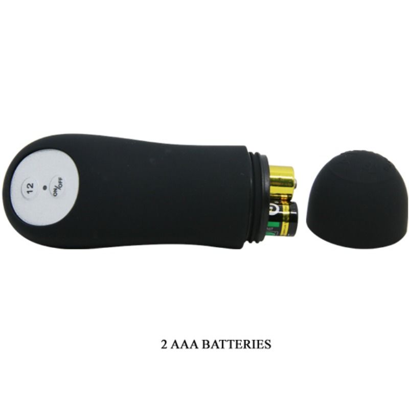 Pretty love - plug anal silicone extra stimulation et 12 modes de vibration noir