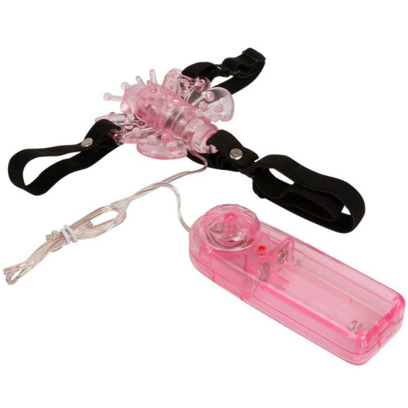 Baile - harnais avec papillon vibrant multivitesses