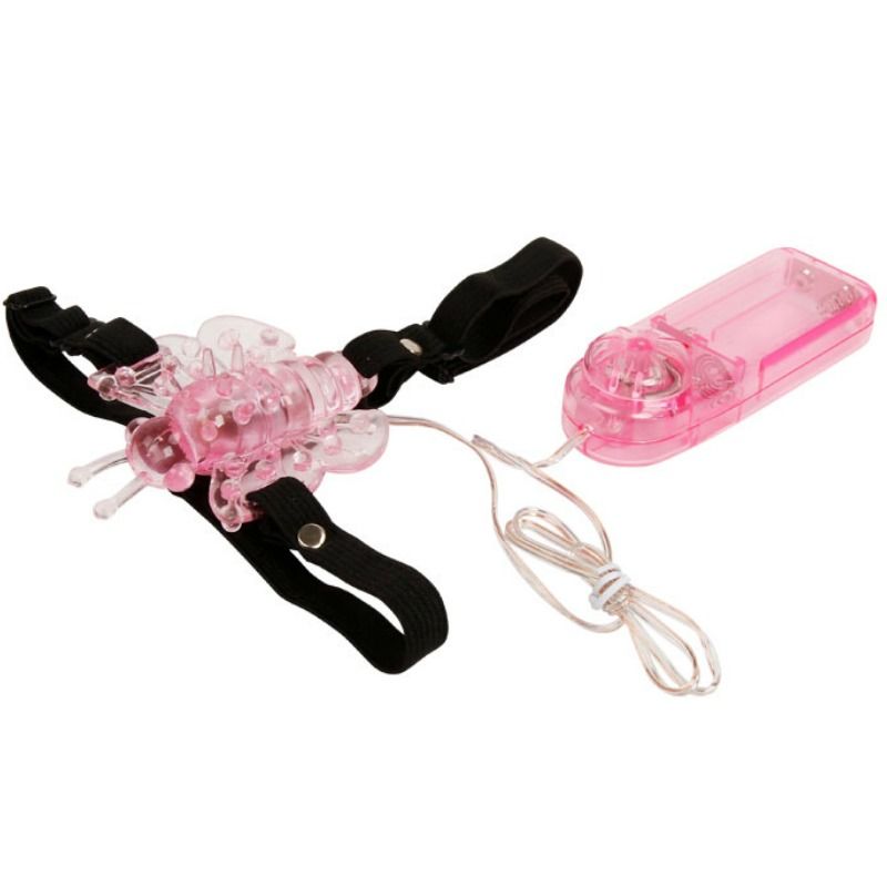 Baile - harnais avec papillon vibrant multivitesses