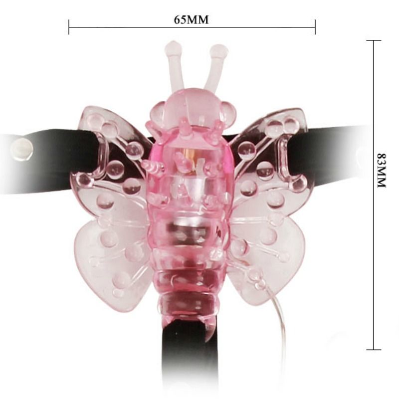 Baile - harnais avec papillon vibrant multivitesses
