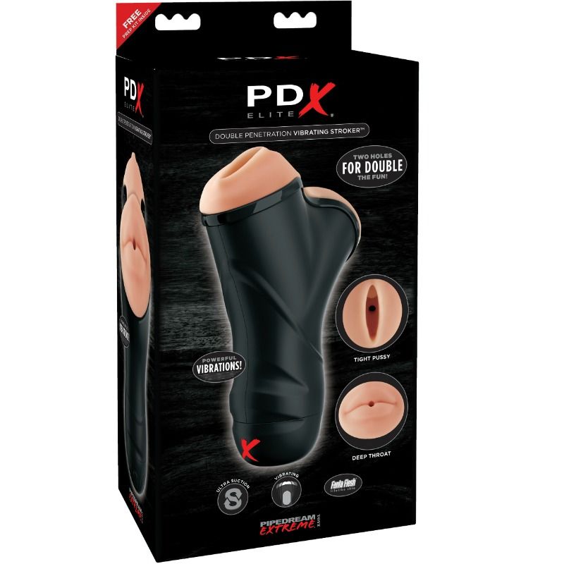 PDX Elite - Masturbateur Double Penetration Bouche / Vagin Stroker PDX