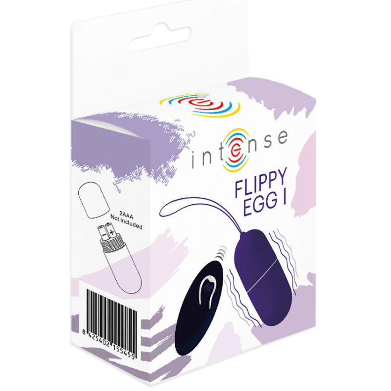 Intense - oeuf vibrant flippy i avec télécommande violet