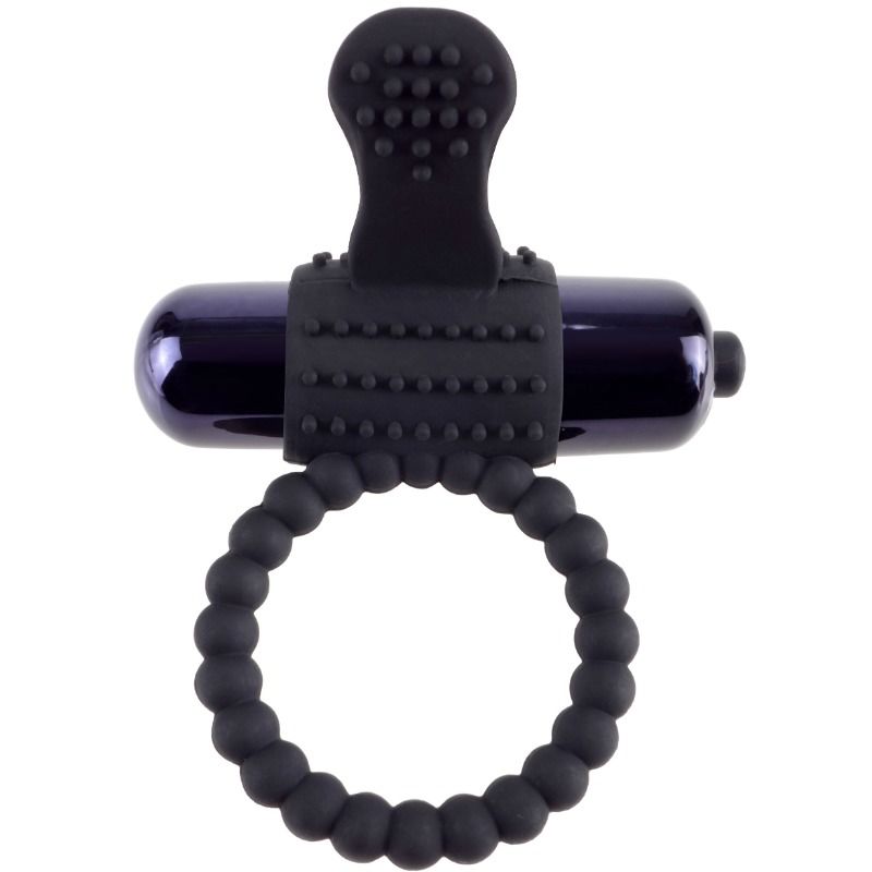 Fantasy c-ringz - anneau vibrant en silicone noir fantasy c-ring