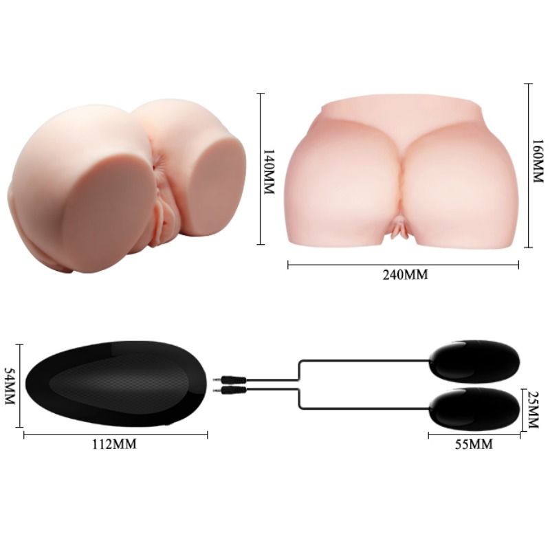 Crazy bull - vagin et anus réalistes avec vibration