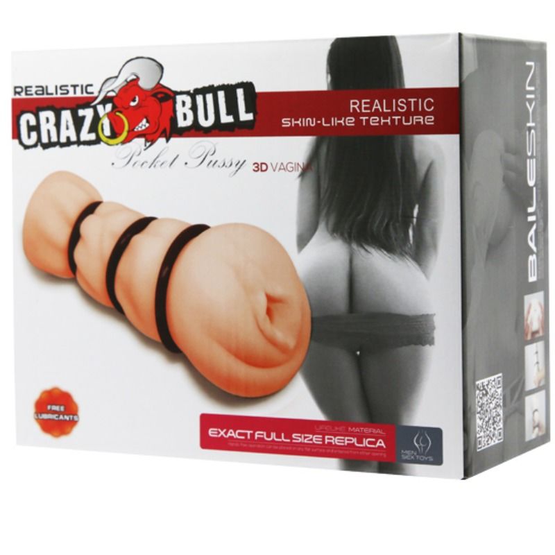Crazy bull - masturbateur vagin avec anneaux