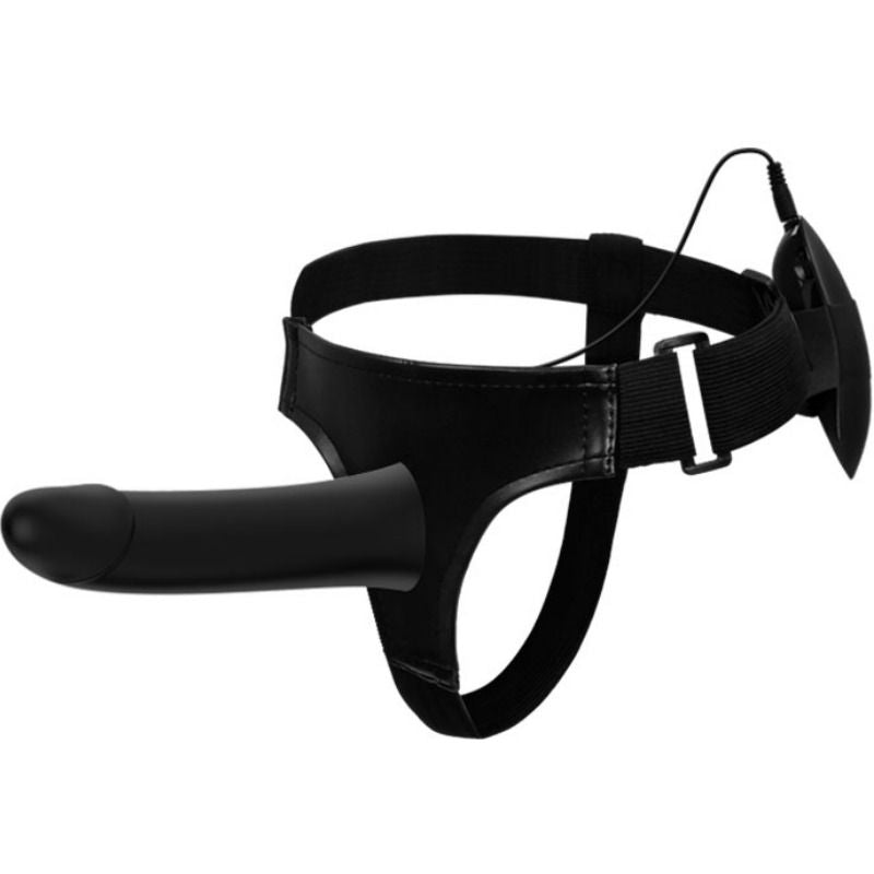Pretty love - vito strap on avec gode creux et vibration 17.3 cm