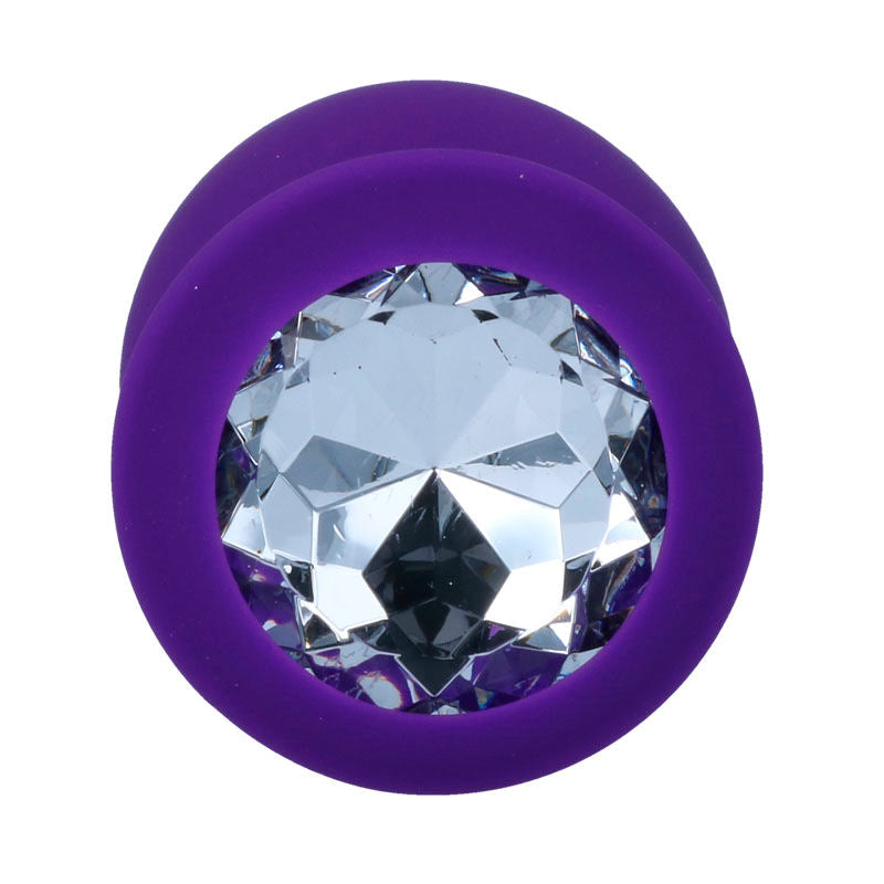 Intense - Plug en silicone avec strass - Lilas