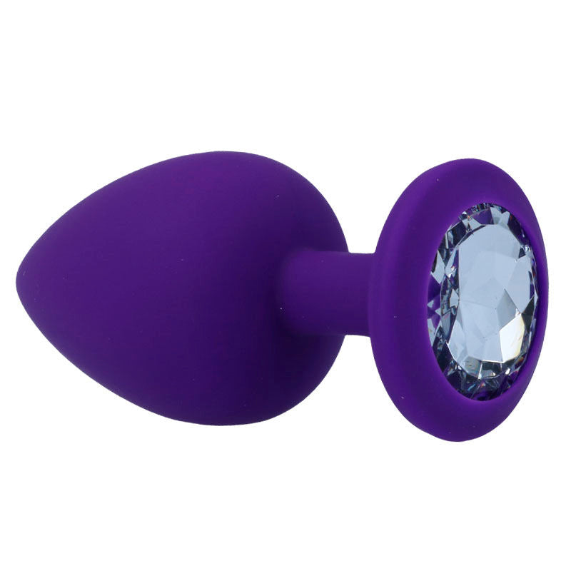 Intense - Plug en silicone avec strass - Lilas