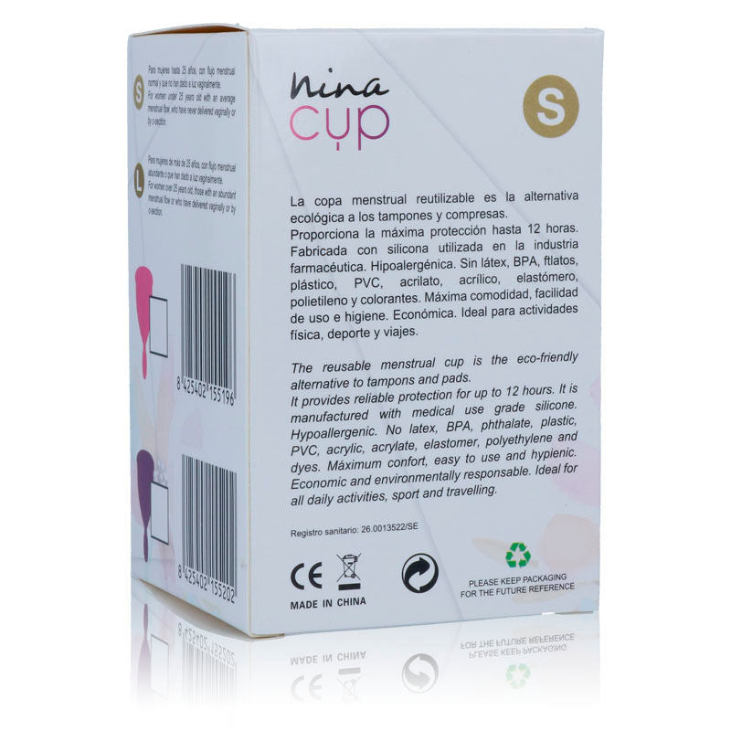Nina kikí Coupe menstruelle rose Taille S