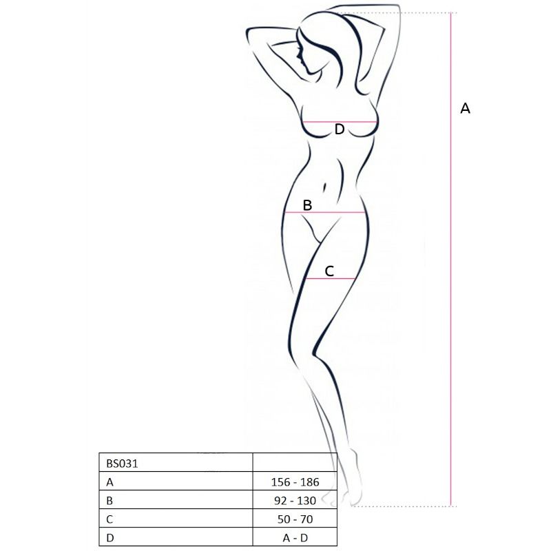 Passion - femme bs031 bodystocking rouge taille unique