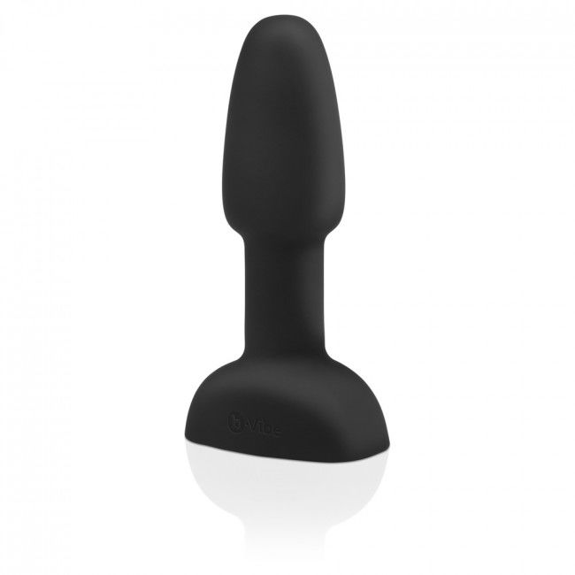 b-Vibe - Plug Anal Vibrant Rotatif Rimming - Noir